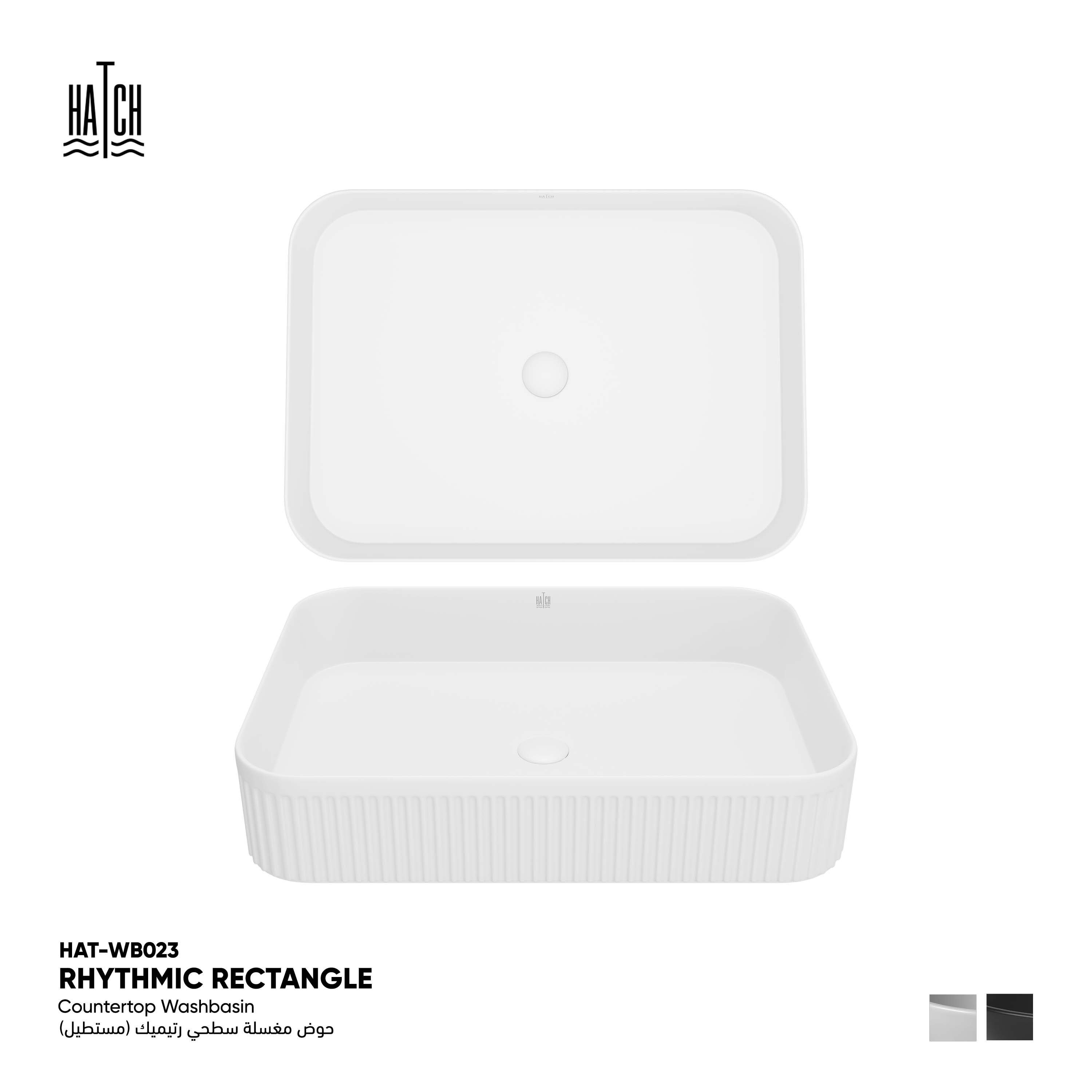 Rhythmic Countertop Washbasin